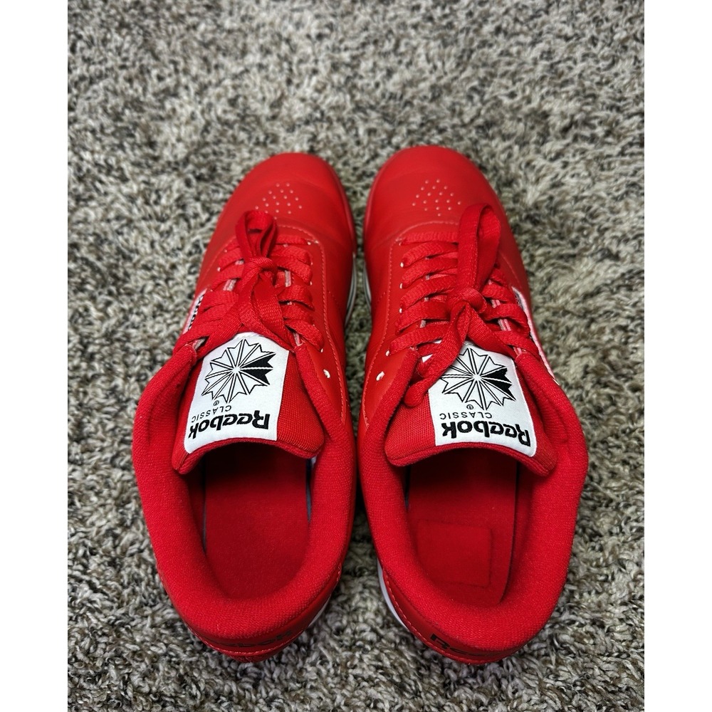 Reebok Princess Women's Size 6.5 Red Classic Leather Shoes Sneakers J95015 - Picture 7 of 9